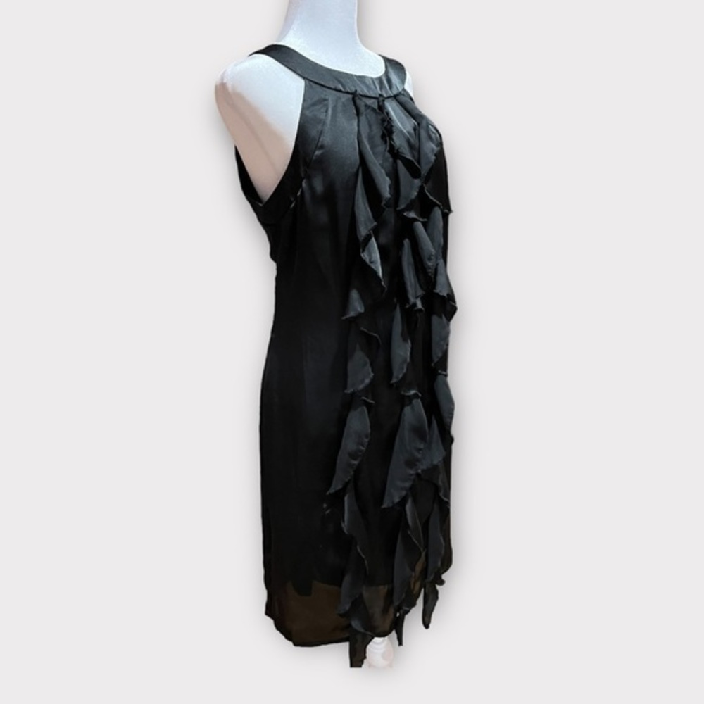 New! Jonathan Martin Halter Ruffled Dress with hidden zipper and keyhole back.